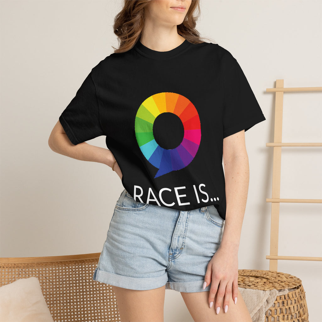 TheRACEProject™ | RACE IS... Tee | White & Black