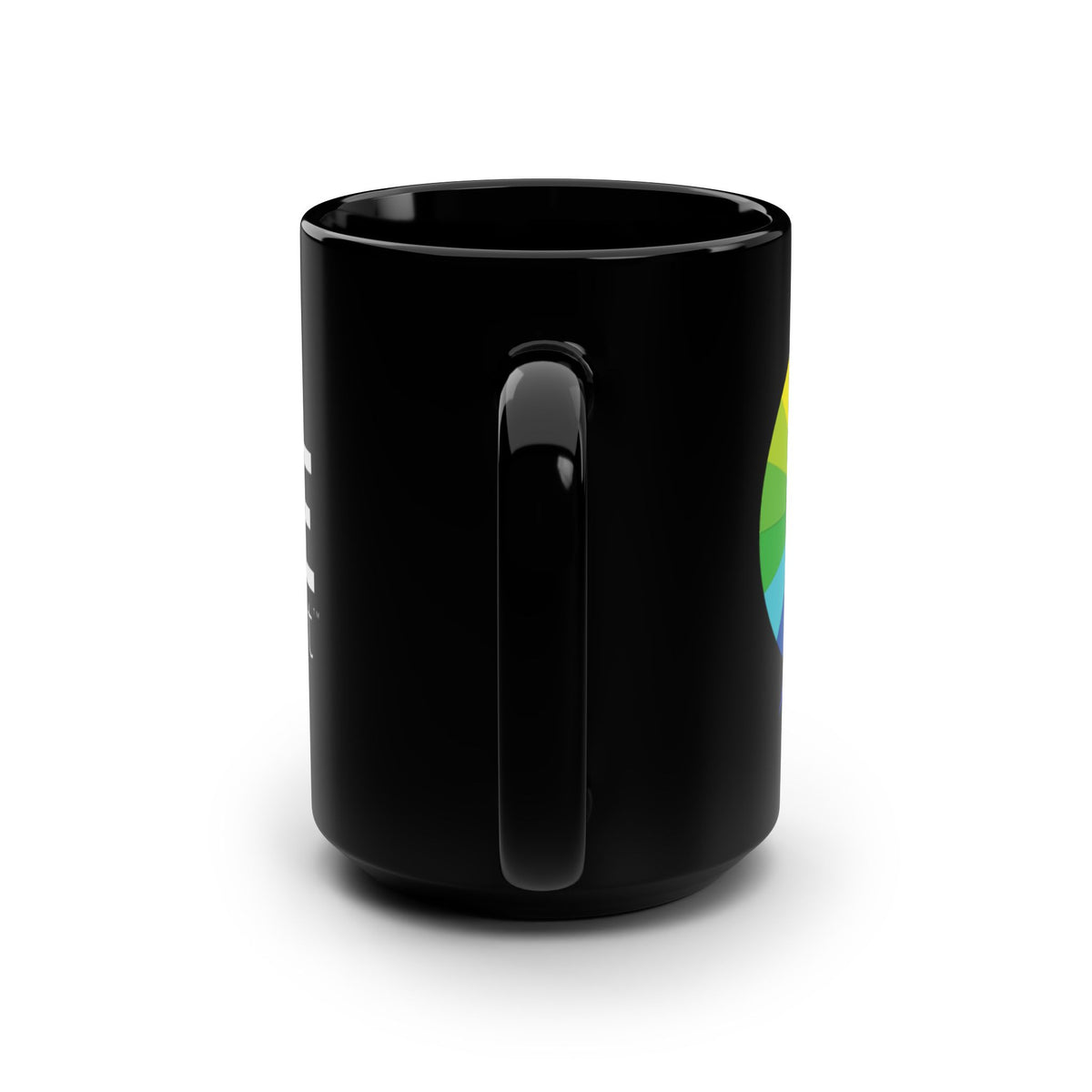 TheRACEProject™ | Black Ceramic Coffee Mug, 15oz