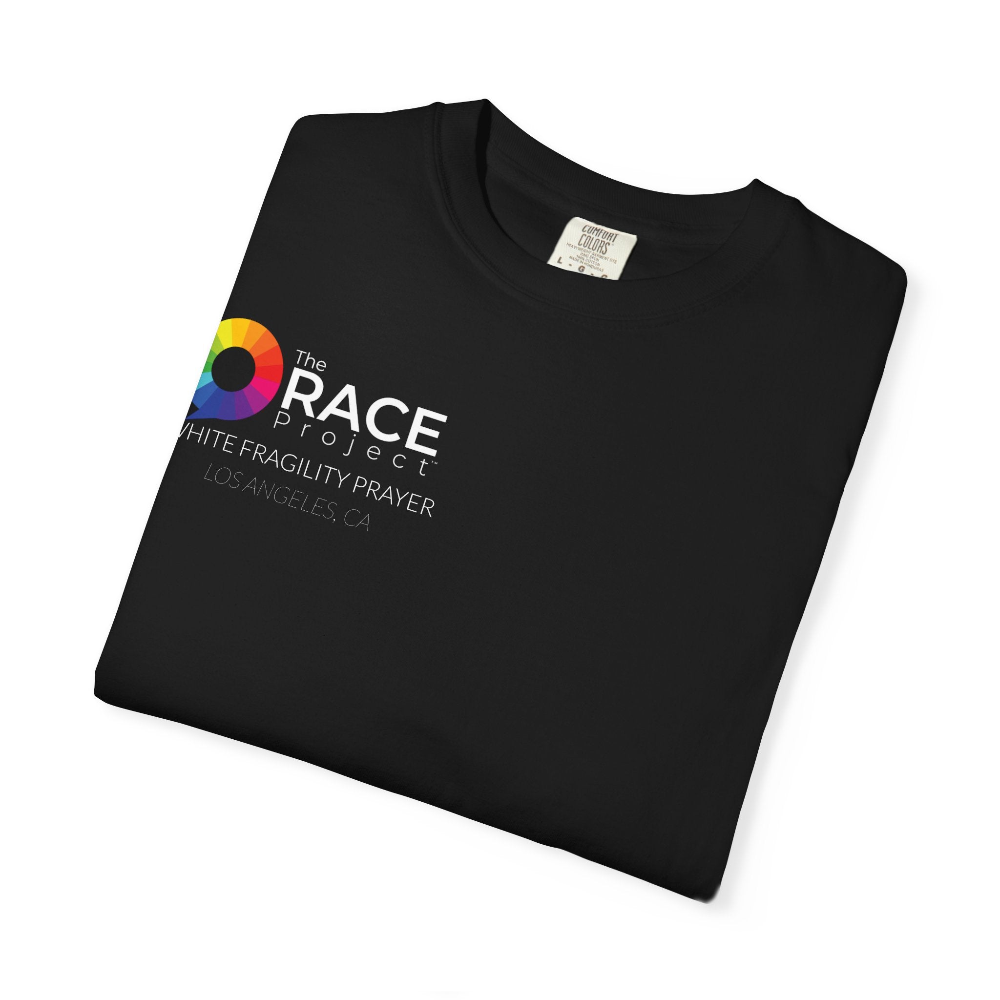 TheRACEProject™ | White Fragility Prayer Tee | Black