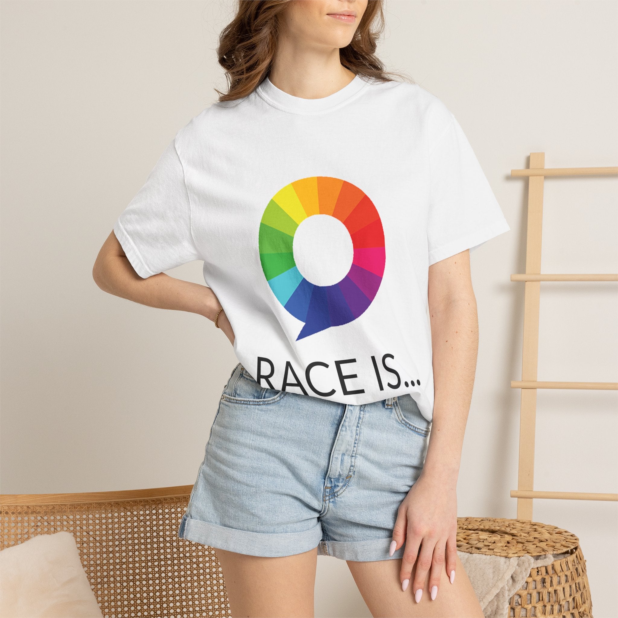 TheRACEProject™ | RACE IS... Tee | White & Black