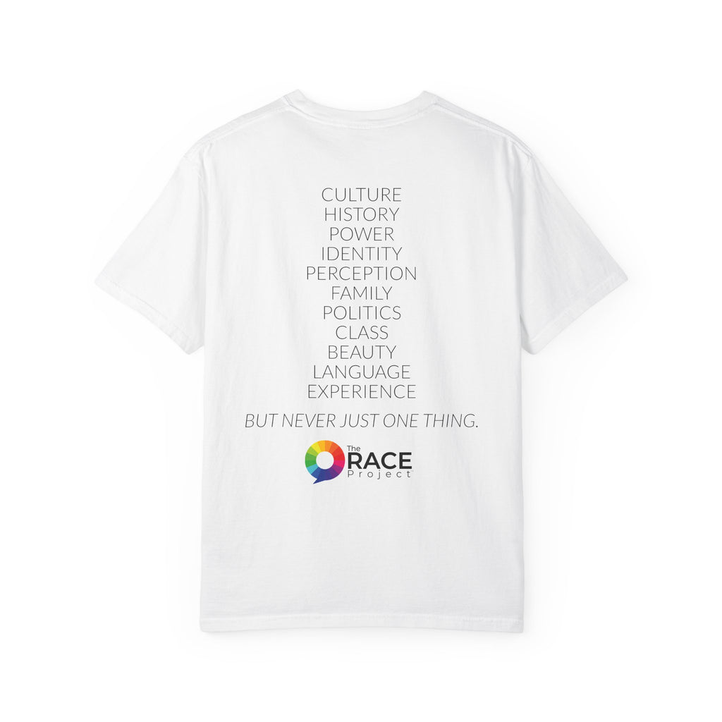 TheRACEProject™ | RACE IS... Tee | White & Black
