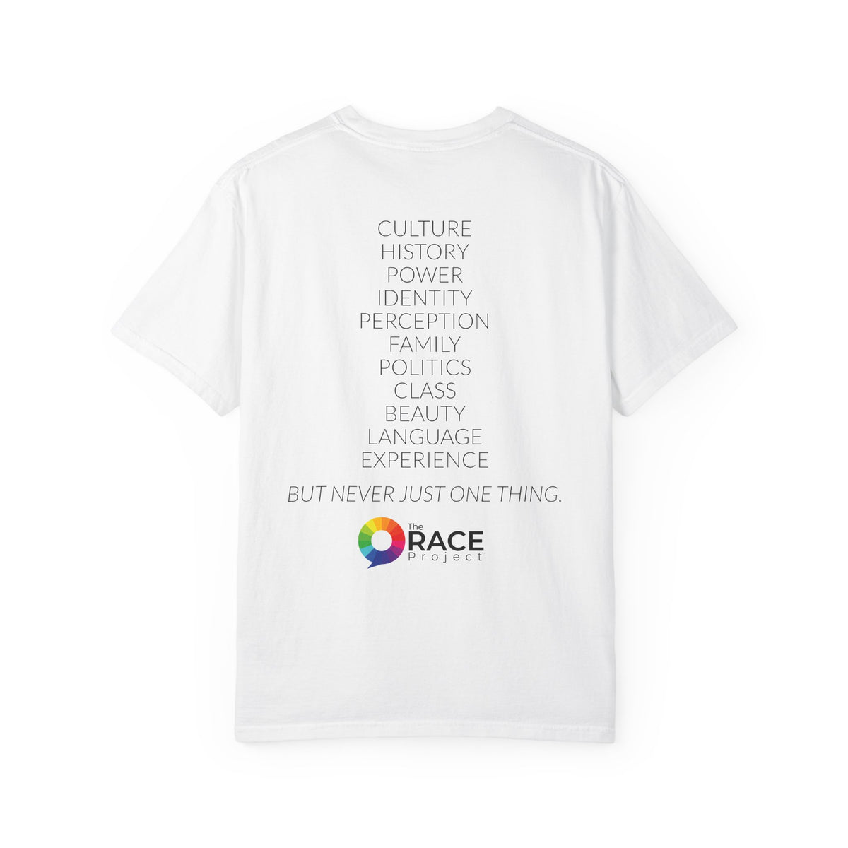 TheRACEProject™ | RACE IS... Tee | White & Black