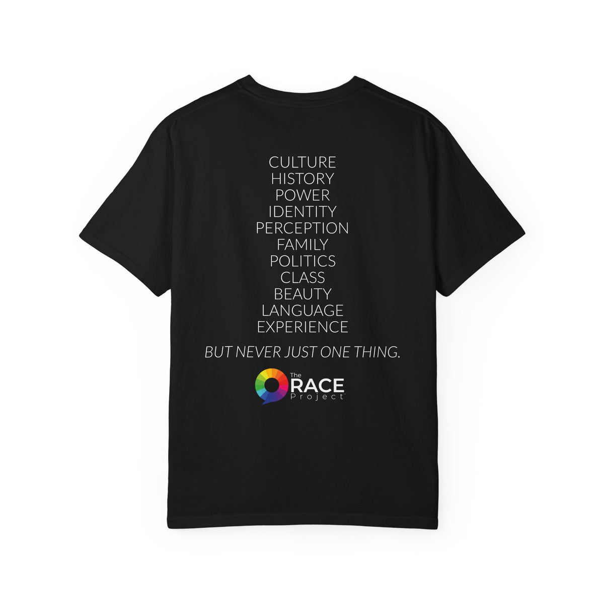 TheRACEProject™ | RACE IS... Tee | White & Black